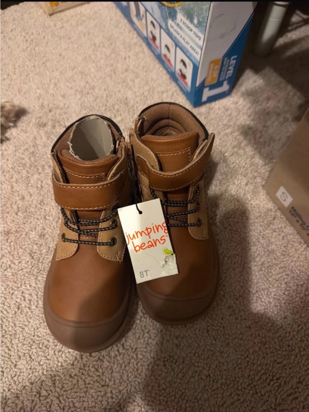 jumping beans Brown Toddler Waterproof Ankle Boots
